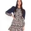 Glamorous Navy Folk Poplin Navy Pattern Puff Sleeve Mini Dress 2 Glamorous Navy Folk Poplin Navy Pattern Puff Sleeve Mini Dress -Glamorous Shop d861858ed082eb6320219fd01359e394
