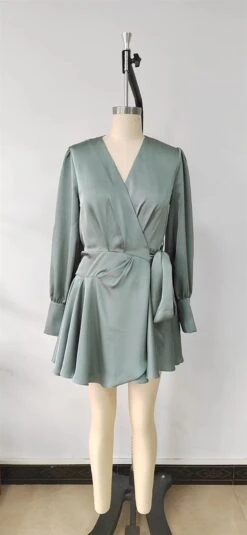 Glamorous Black Front Wrap V-Neck Mini-Dress 7 Glamorous Black Front Wrap V-Neck Mini-Dress -Glamorous Shop d9818030 7b7e 4876 8112 7753295e2cad