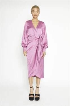 Glamorous Orchid Wrap Midi-Dress -Glamorous Shop dd10a380 08d5 4ec7 a54c 69bc075bf26a