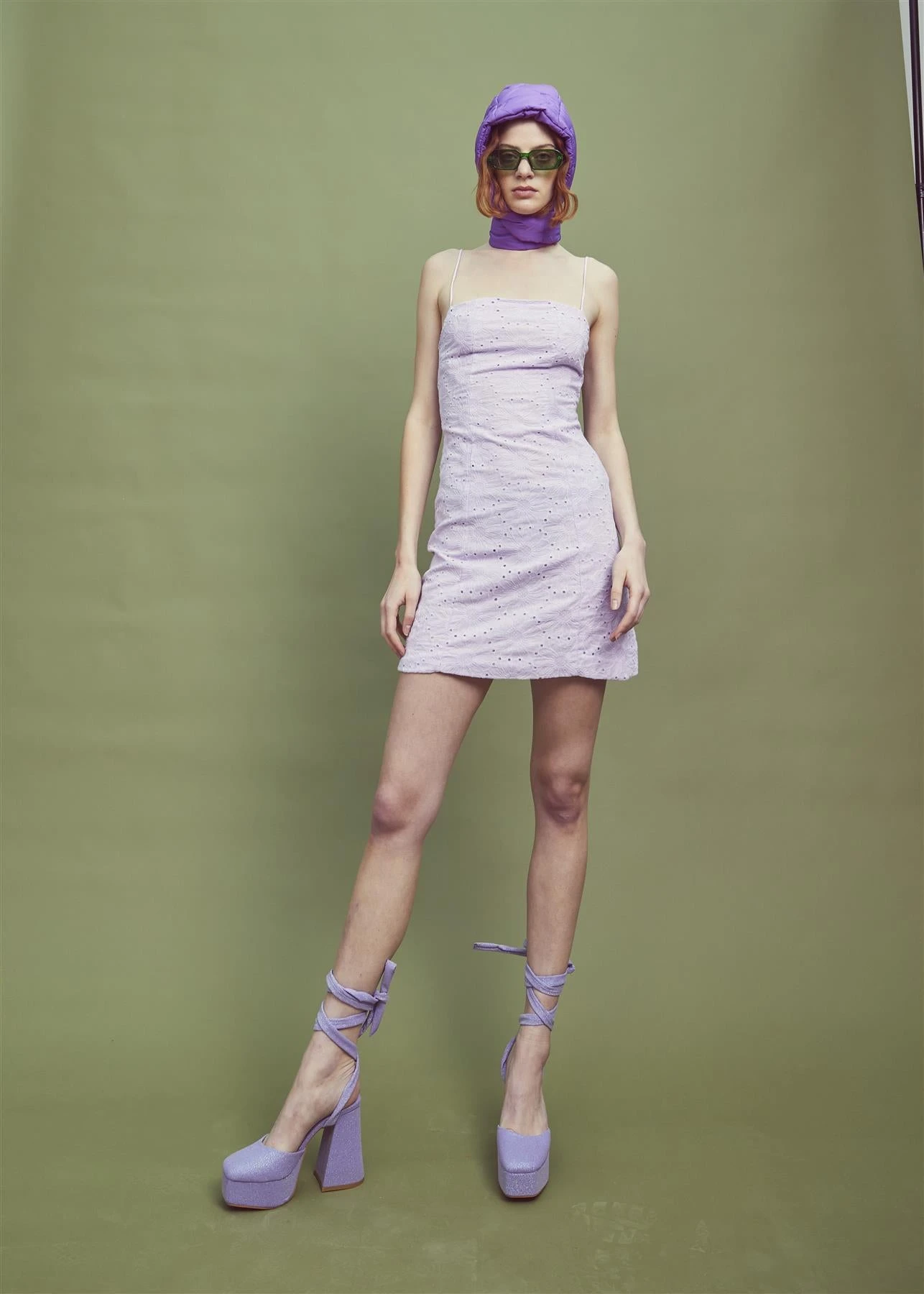 Glamorous Lilac Strappy Mini Dress 5 Glamorous Lilac Strappy Mini Dress - Image 3