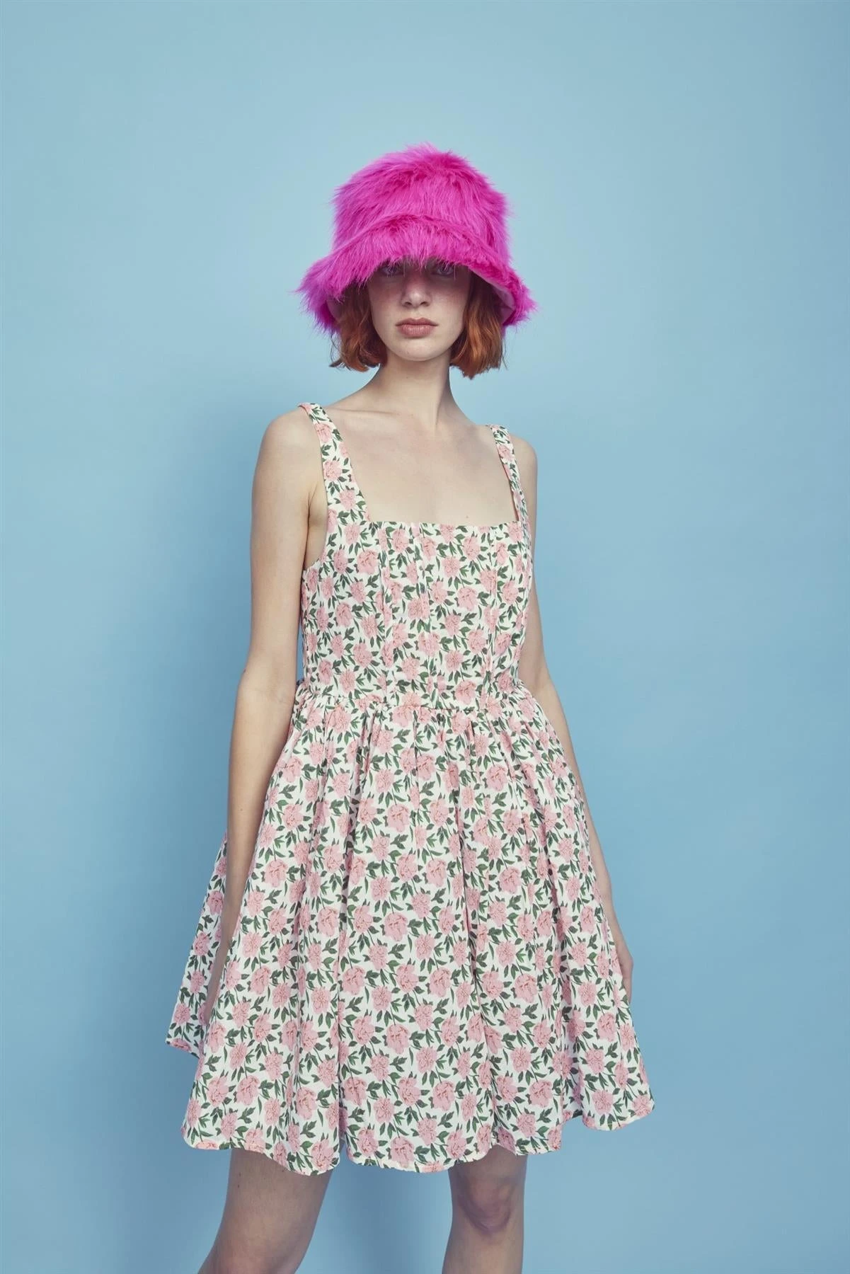 Glamorous Jamie Corset Mini Dress -Pink/Green 10 Glamorous Jamie Corset Mini Dress -Pink/Green - Image 8