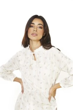 Glamorous Ditsy Rose Stripe Long Sleeve Midi Dress -Glamorous Shop ef7e83d5 d74f 433b 92fd ecb3e351bd73