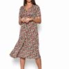 Glamorous Bold-Multi-Floral V-Neck Midi-Dress 1 Glamorous Bold-Multi-Floral V-Neck Midi-Dress -Glamorous Shop effc2d02 7b10 46a9 a145 029348ad7cdd