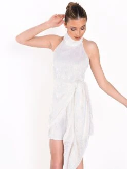 Glamorous White Iridescent Sequin High Neck Backless Drape Skirt Detail Mini Dress 8 Glamorous White Iridescent Sequin High Neck Backless Drape Skirt Detail Mini Dress -Glamorous Shop fbdca8f680d1aa968560573cc990a0d2
