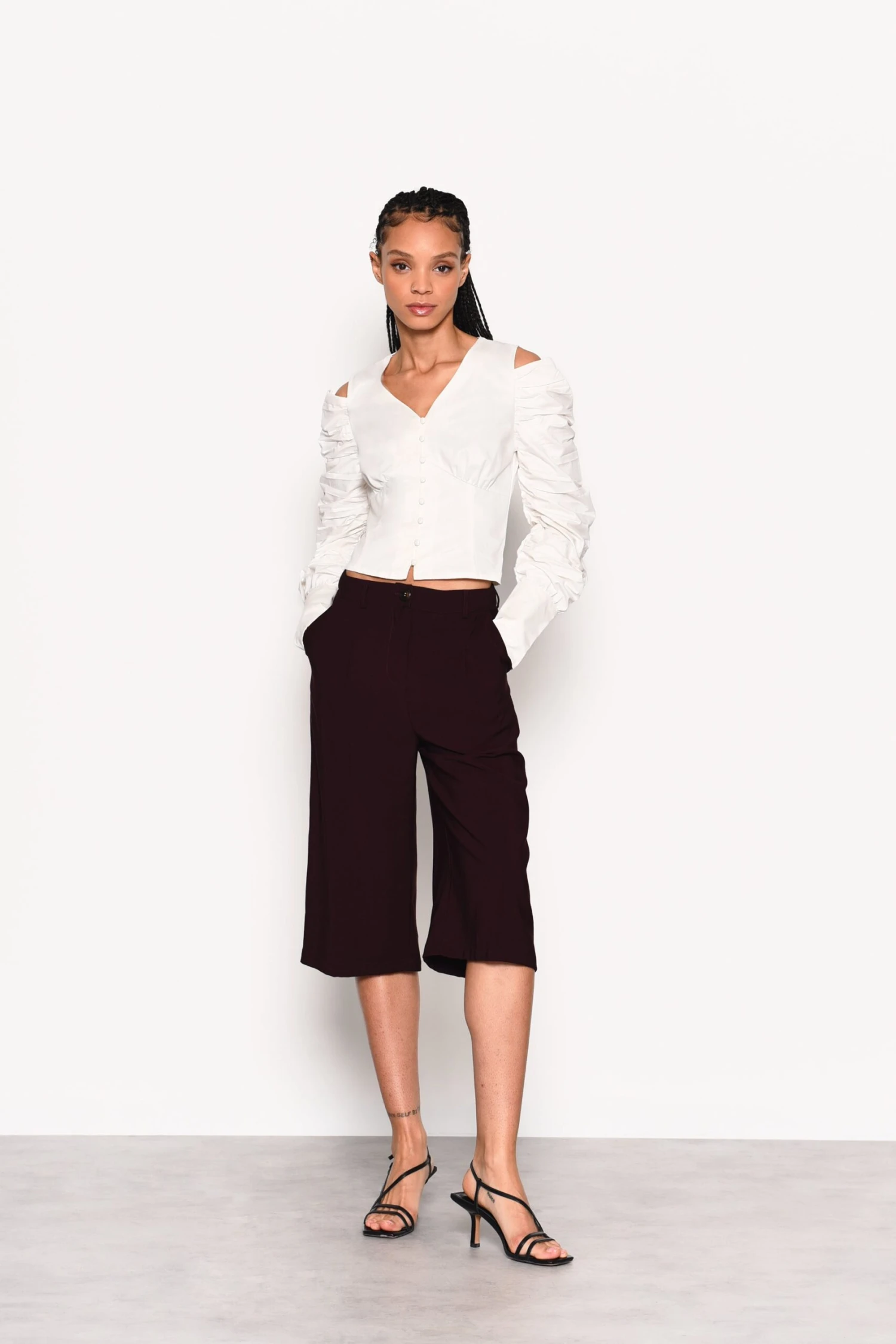 Glamorous Plum High Waisted Culottes 5 Glamorous Plum High Waisted Culottes - Image 3