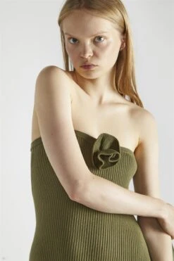 Glamorous Khaki Knitted Midaxi-Dress -Glamorous Shop fddcc67f cb91 433f 91eb 3cca581896fa