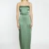 Glamorous Forest Green Satin Maxi-Dress -Glamorous Shop fed964fc 25d9 4684 b860 01909956df47
