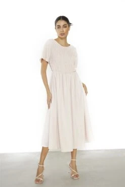 Glamorous Nude Pink Midi Dress -Glamorous Shop ffab8cdb 7f10 47c9 a9e5 ffc497026f43